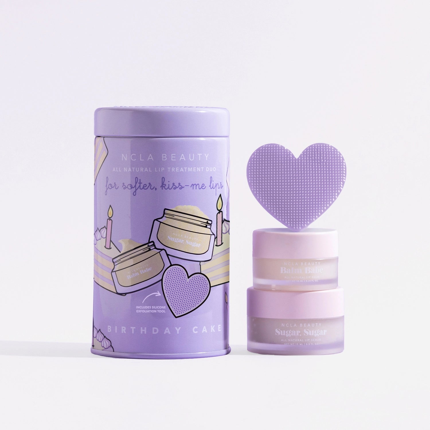 Birthday Cake Lip Care Set + Lip Scrubber