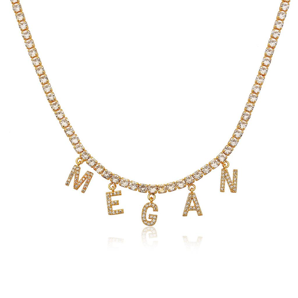 Personalized Crystal Necklace