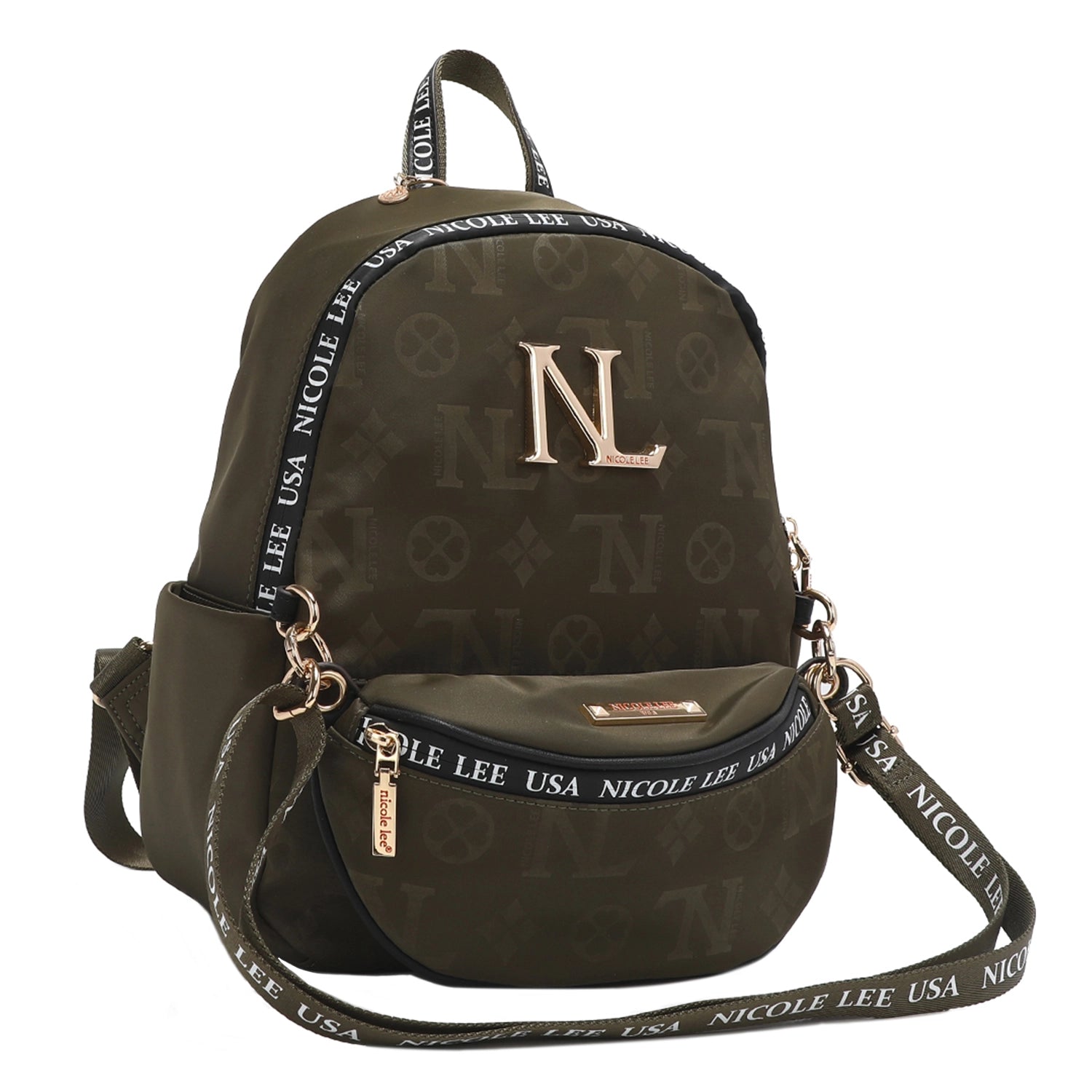 Nylon 2-Piece Backpack - Olive