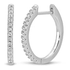Single Row Huggie, Wcz, 12.5mm