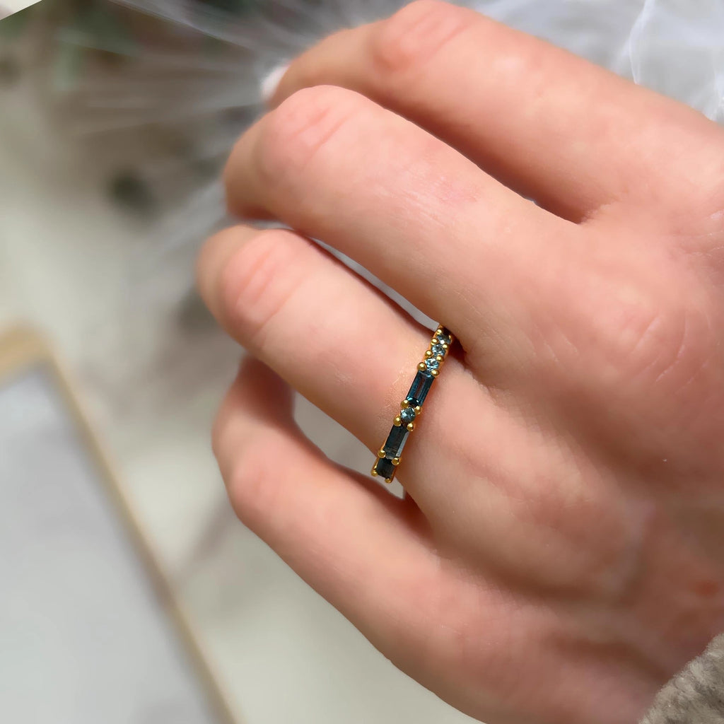 the “Mrs” Morse Code Ring - Something Blue