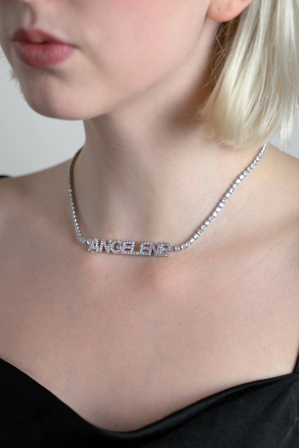 Tennis Nameplate Necklace