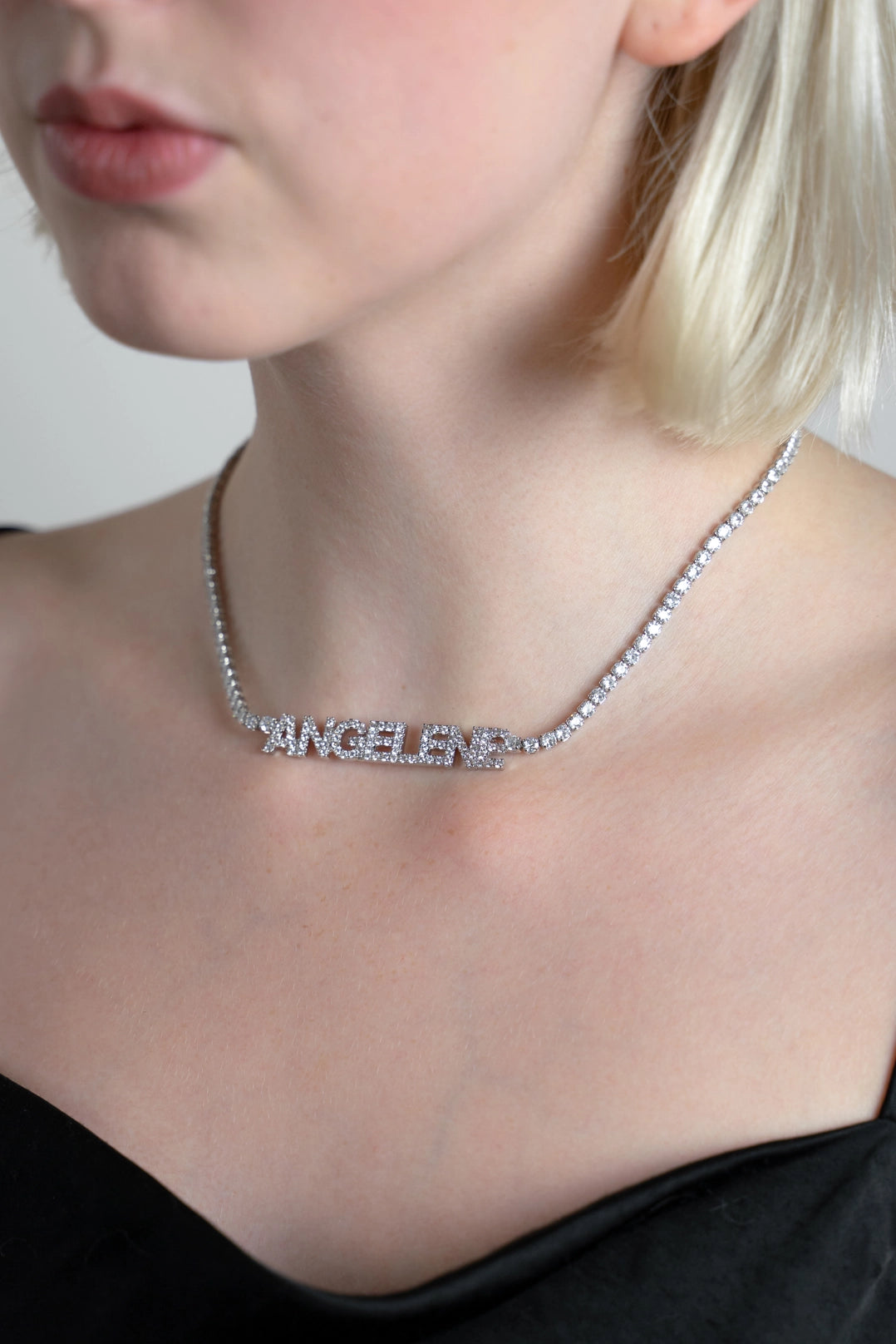 Tennis Nameplate Necklace