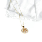 Radiant Initial Necklace