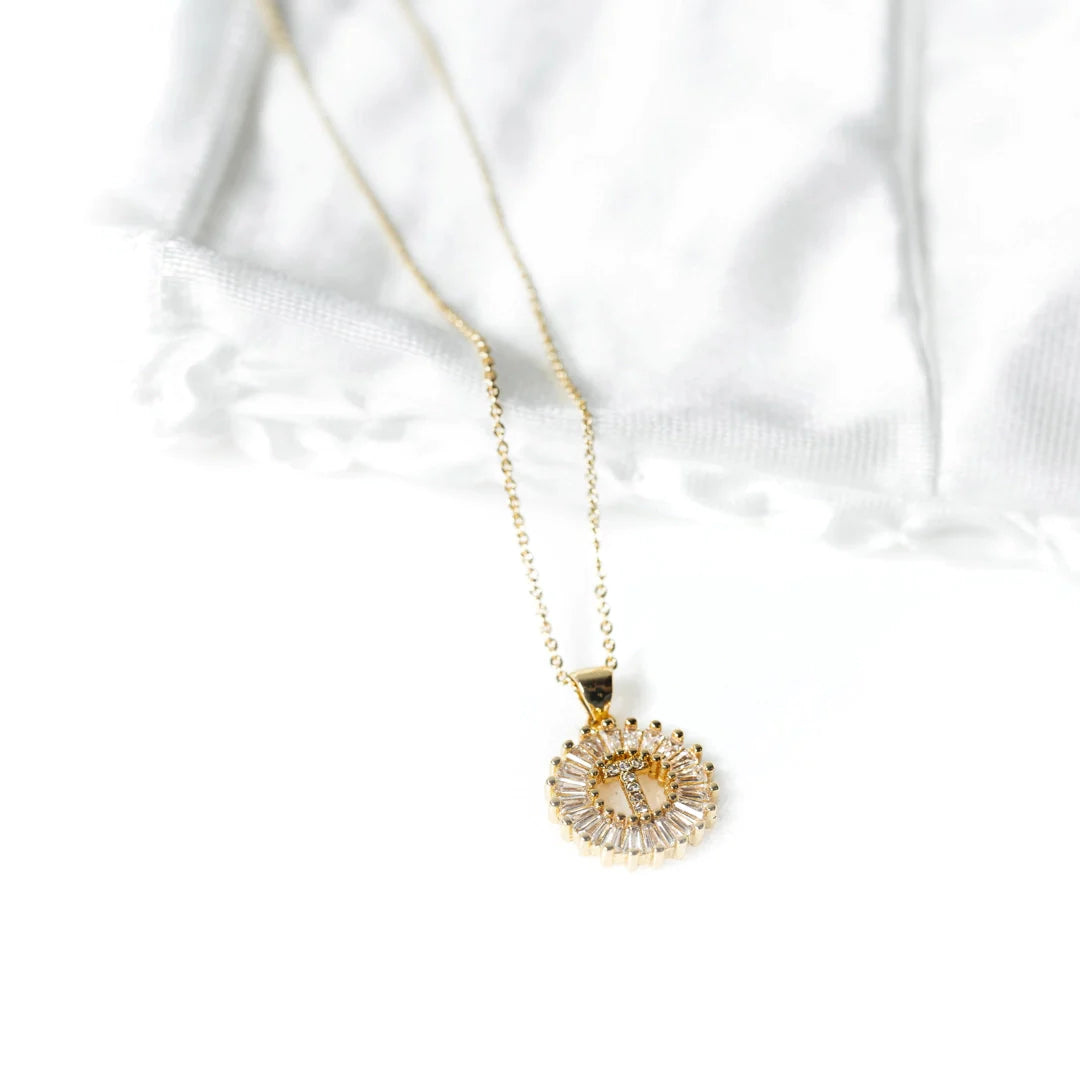Radiant Initial Necklace