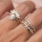 Solid Gold Celestial Arc Ring
