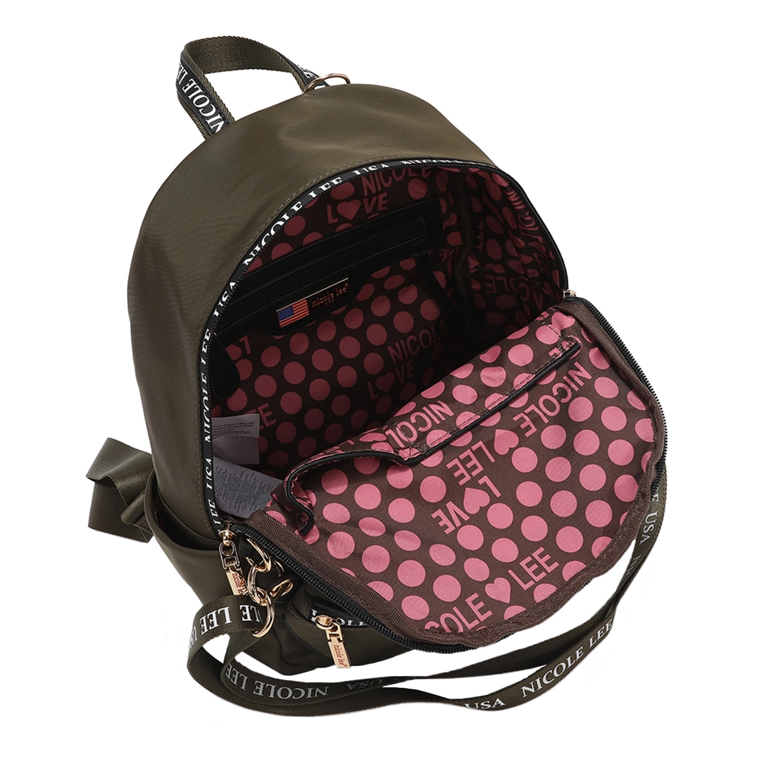 Nylon 2-Piece Backpack - Olive