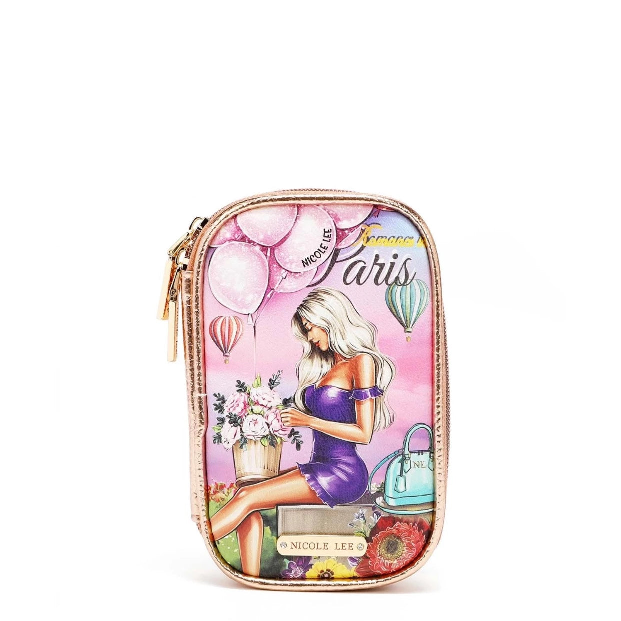 Makeup Brush Set with Pouch - Romance in Paris