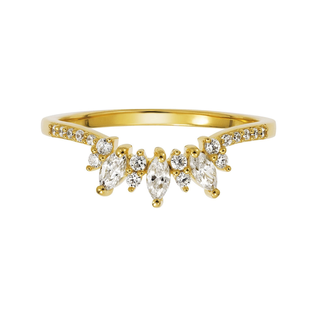 Aspen Diamond Arc Ring