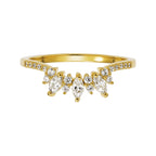 Aspen Diamond Arc Ring