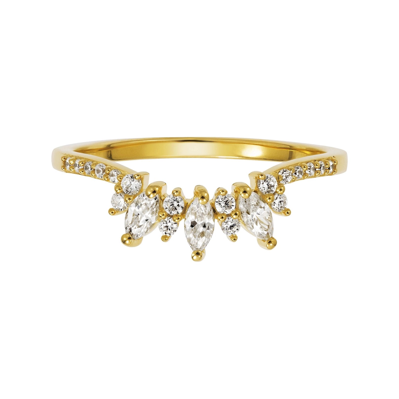 Aspen Diamond Arc Ring