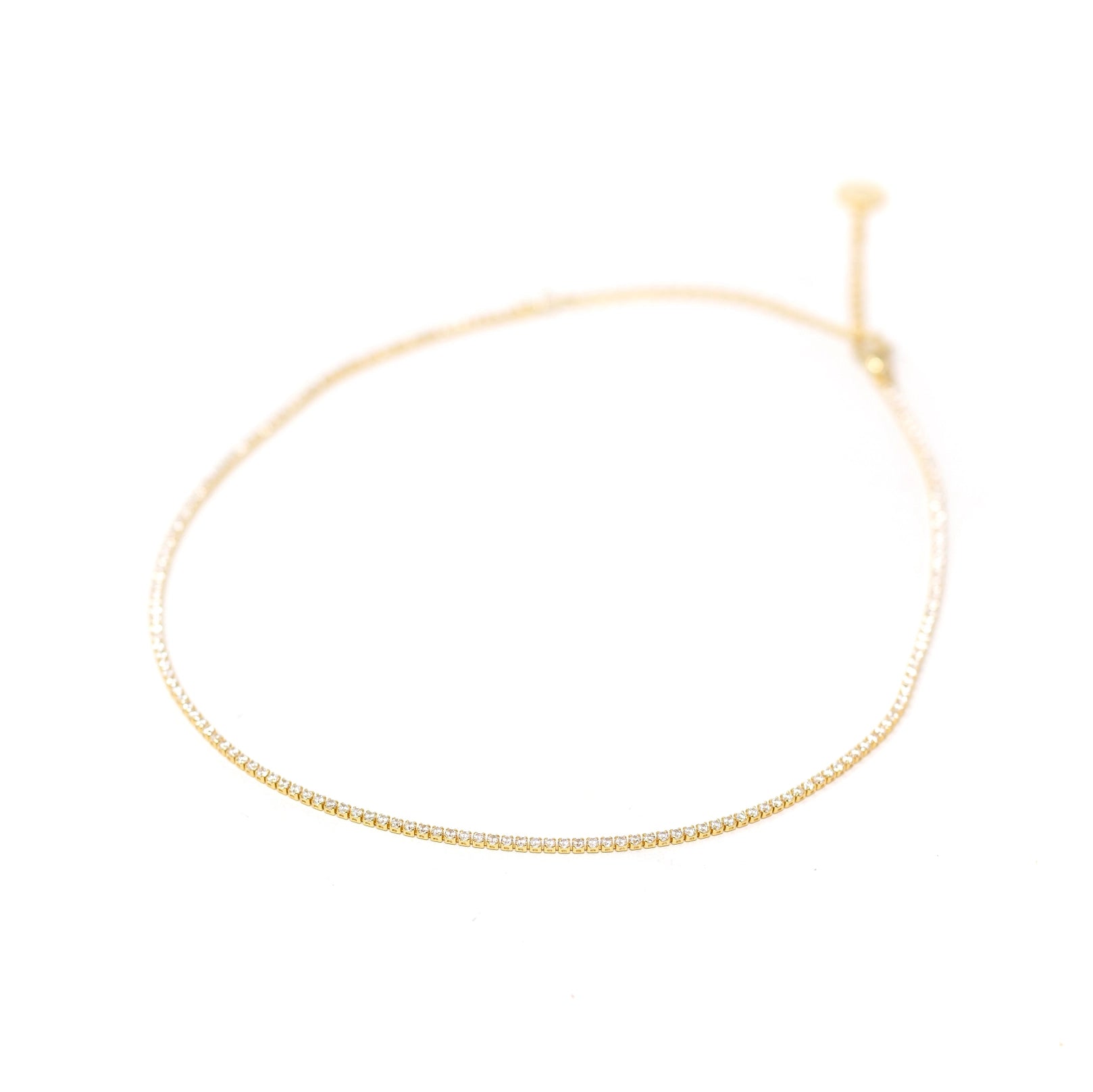 Tennis chain necklace