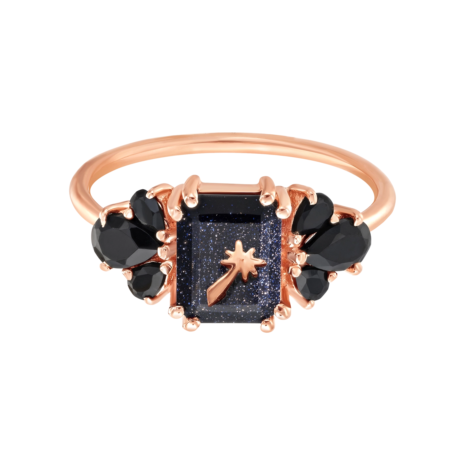 Onyx Wish Upon A Shooting Star Ring