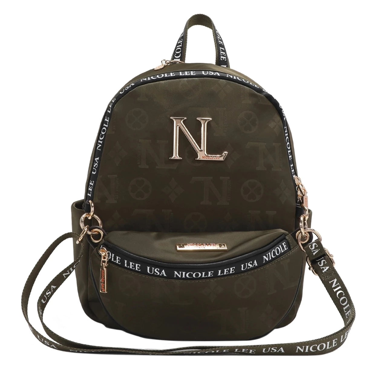 Nylon 2-Piece Backpack - Olive