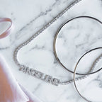Tennis Nameplate Necklace