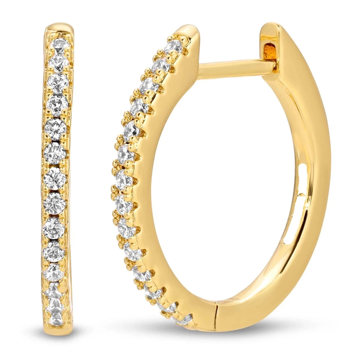 Single Row Huggie earrings