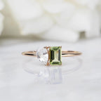 14kt Peridot and Topaz Moi & Toi Ring