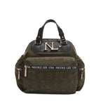 Nylon Multi Pocket Handbag - Olive