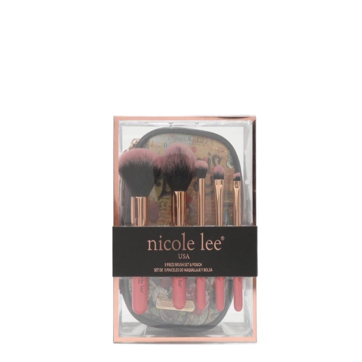 Makeup Brush Set with Pouch - Paris Fashion Week