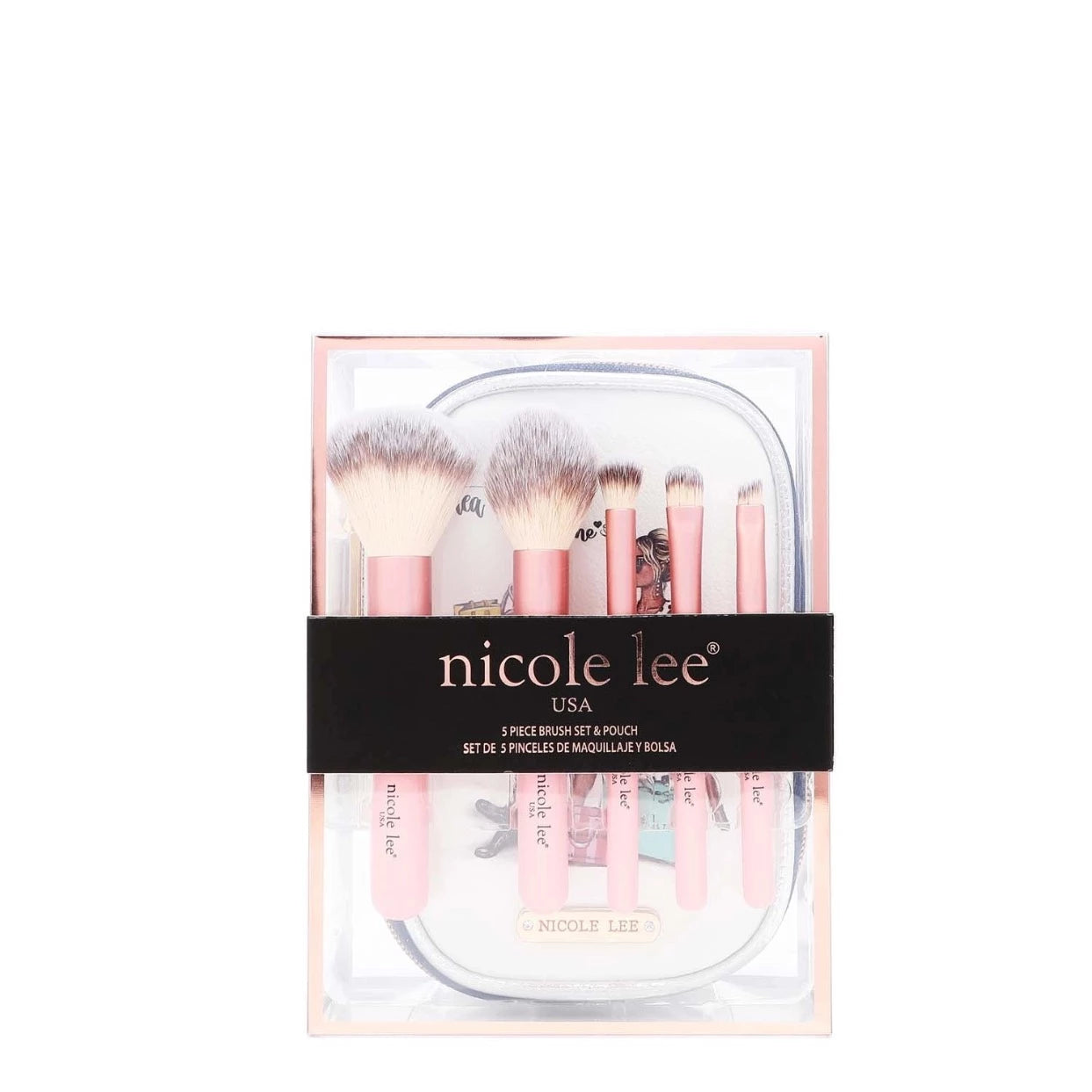 Makeup Brush Set with Pouch - Tea Time Me Time