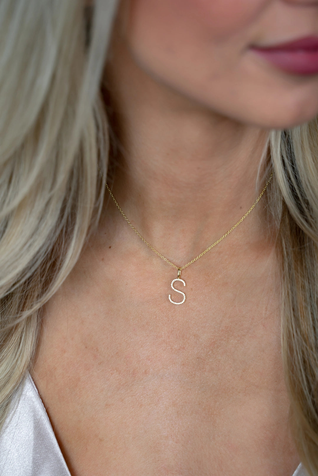 Gold plated initial charm