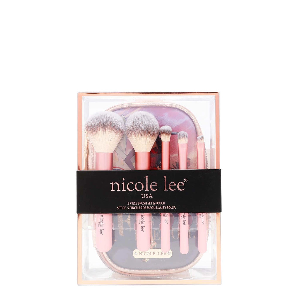 Makeup Brush Set with Pouch - Travel In Fashion