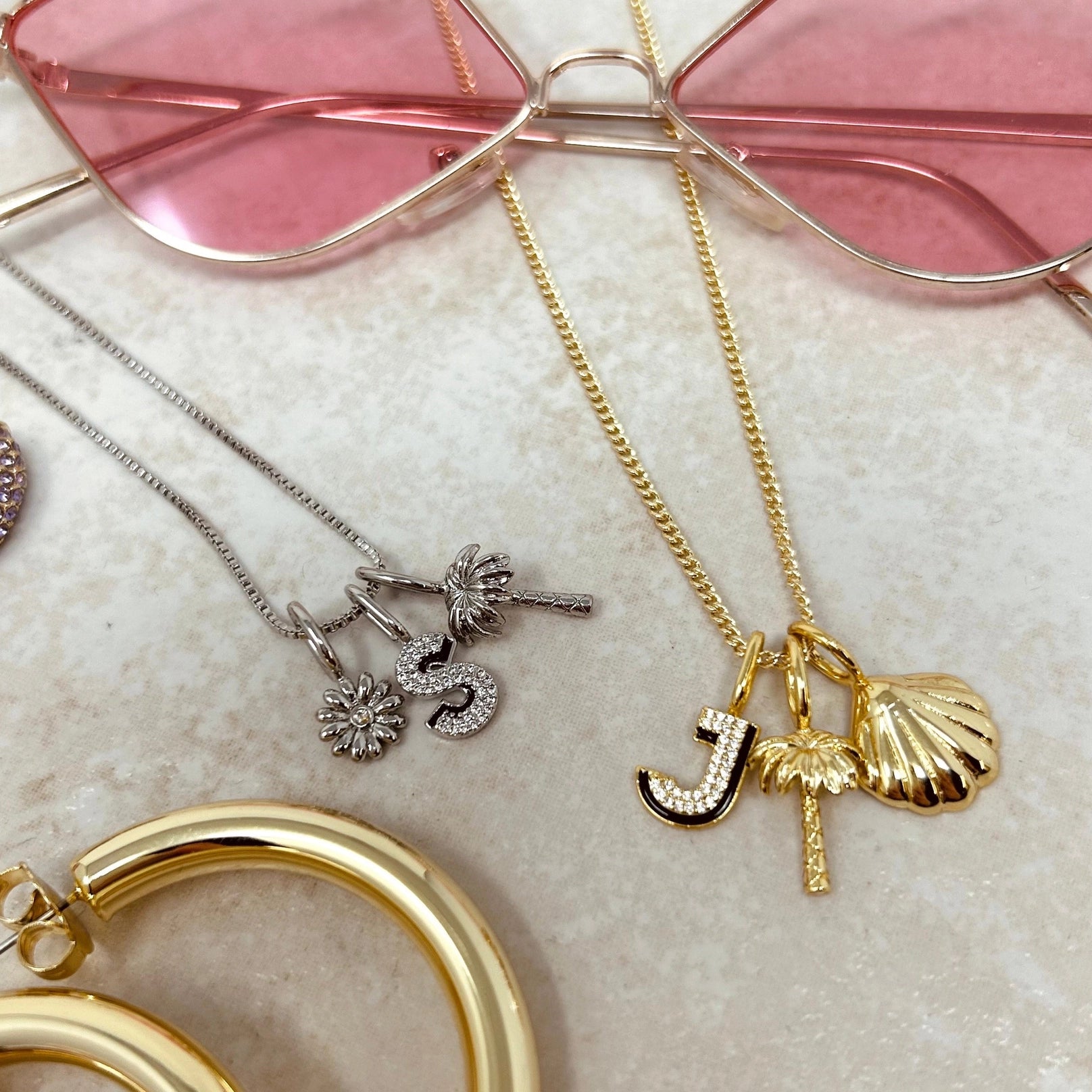 Palm tree charm