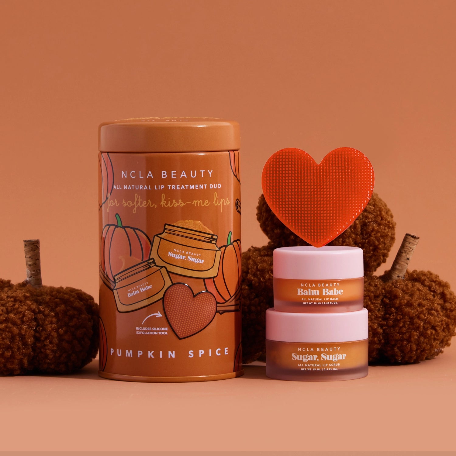 Pumpkin Spice Lip Care Set + Lip Scrubber